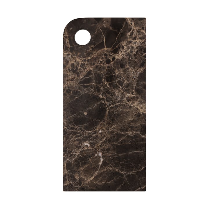 Taca do serwowania Marble Large 18x38 cm - Brown - Mette Ditmer