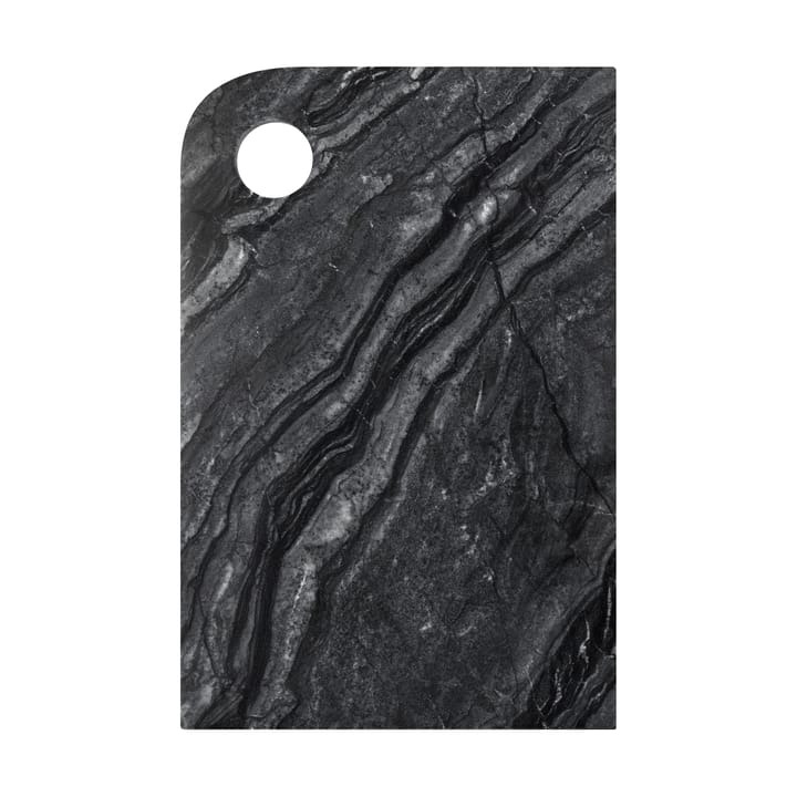 Taca do serwowania Marble Medium 20x30 cm - Black-grey - Mette Ditmer