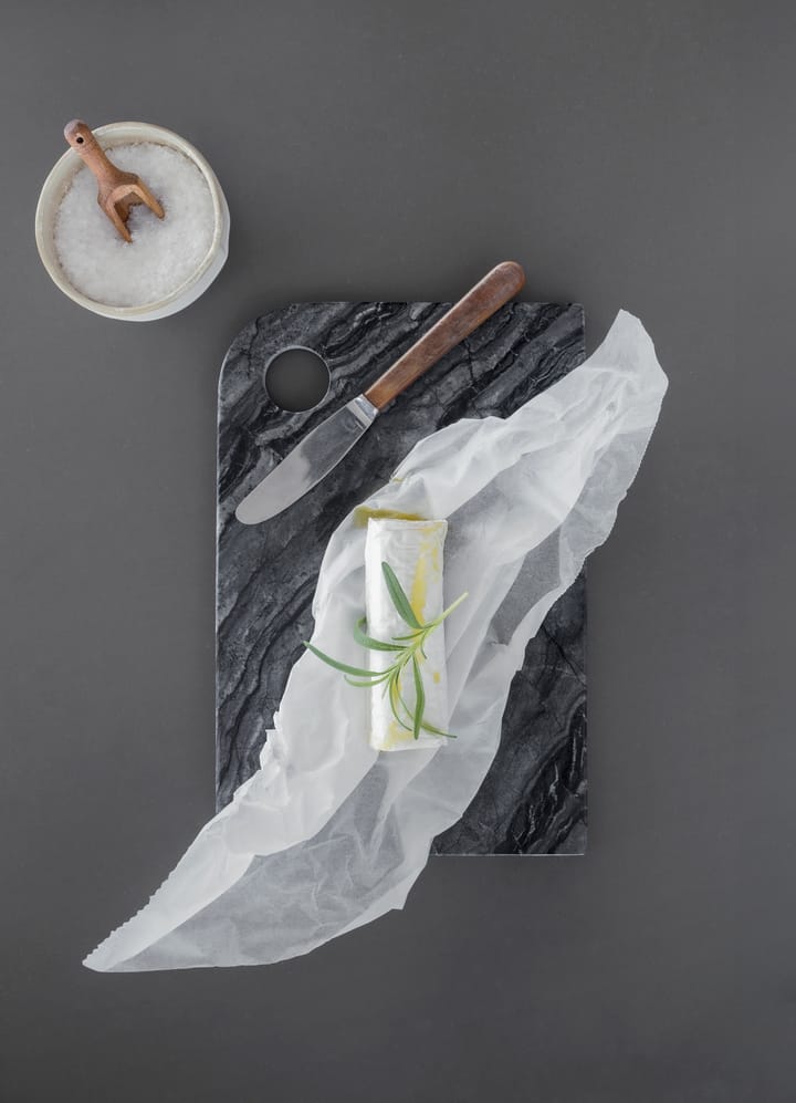 Taca do serwowania Marble Medium 20x30 cm - Black-grey - Mette Ditmer