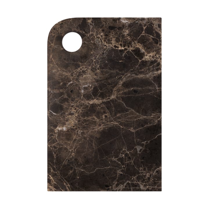 Taca do serwowania Marble Medium 20x30 cm - Brown - Mette Ditmer