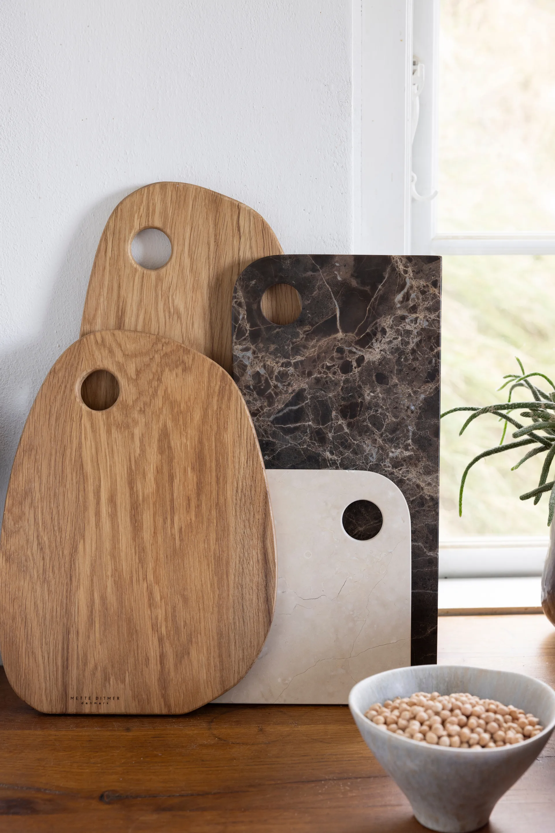 Taca do serwowania Marble Medium 20x30 cm, Sand Mette Ditmer