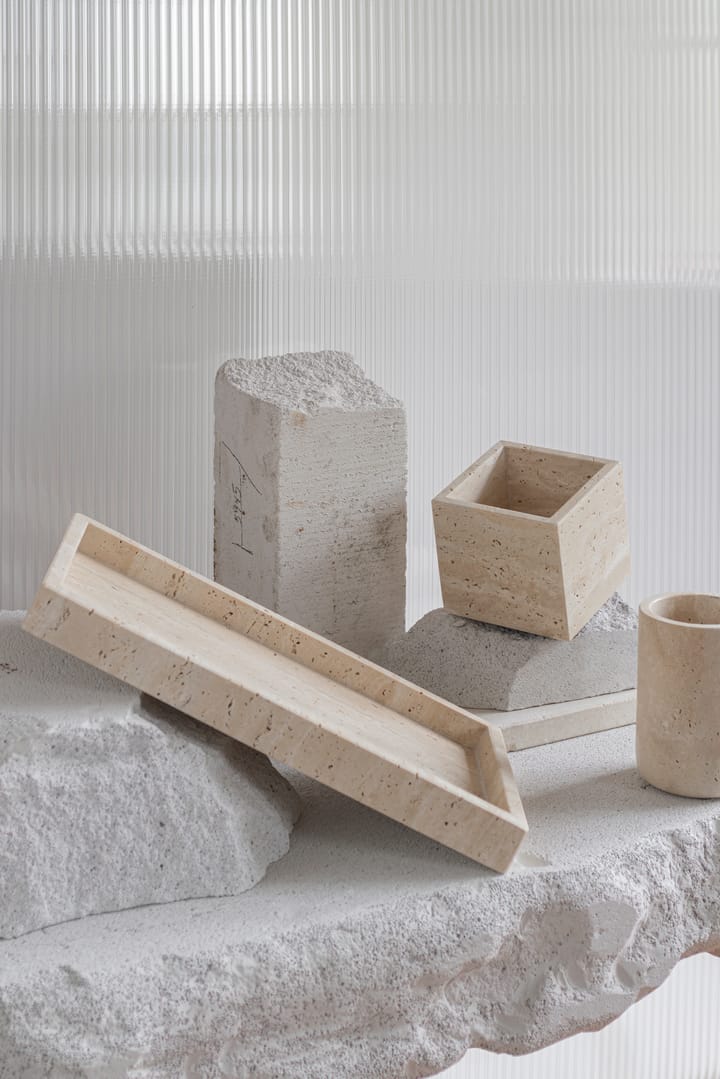Traveretine sześcian 10x10 cm, Linen Mette Ditmer