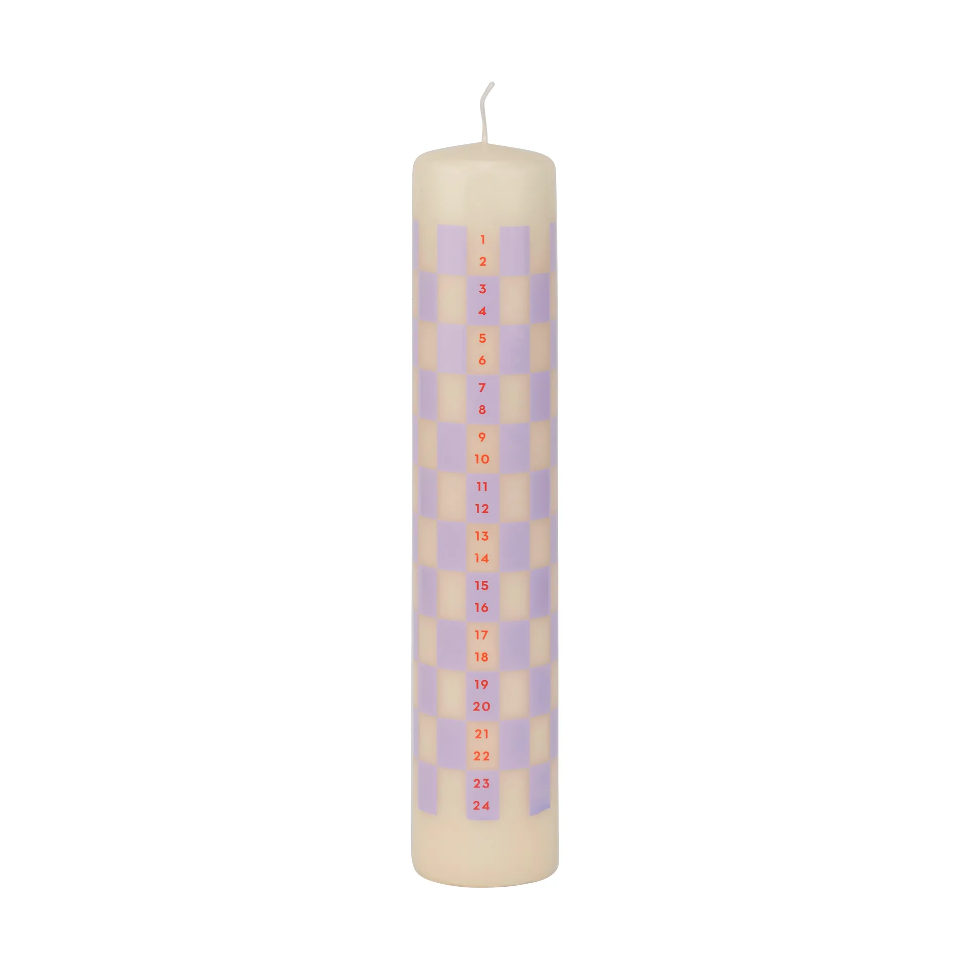 Twentyfour świeca kalendarzowa cm, Light lilac Mette Ditmer
