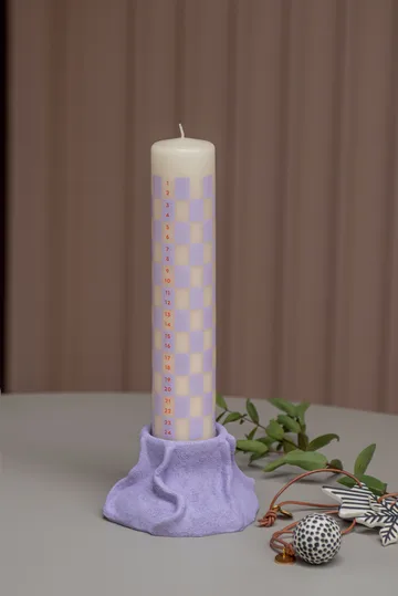 Twentyfour świeca kalendarzowa cm - Light lilac - Mette Ditmer