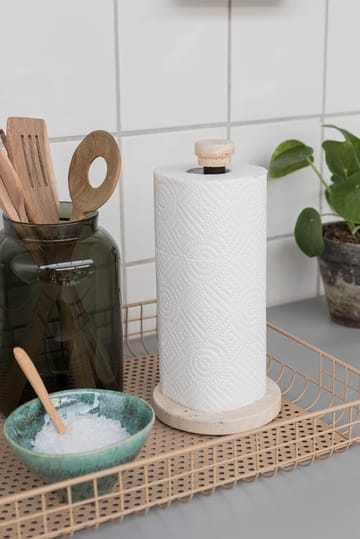 Uchwyt na papier kuchenny Travertine - Linen - Mette Ditmer