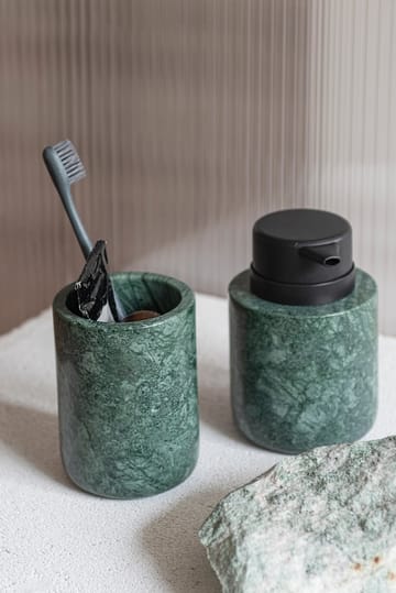 Uchwyt na szczoteczkę do zebów Marble 10 cm - Dark forest - Mette Ditmer