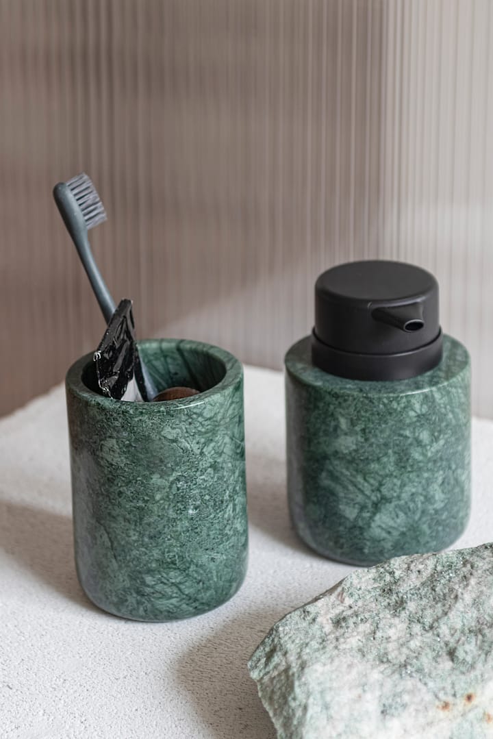 Uchwyt na szczoteczkę do zebów Marble 10 cm, Dark forest Mette Ditmer