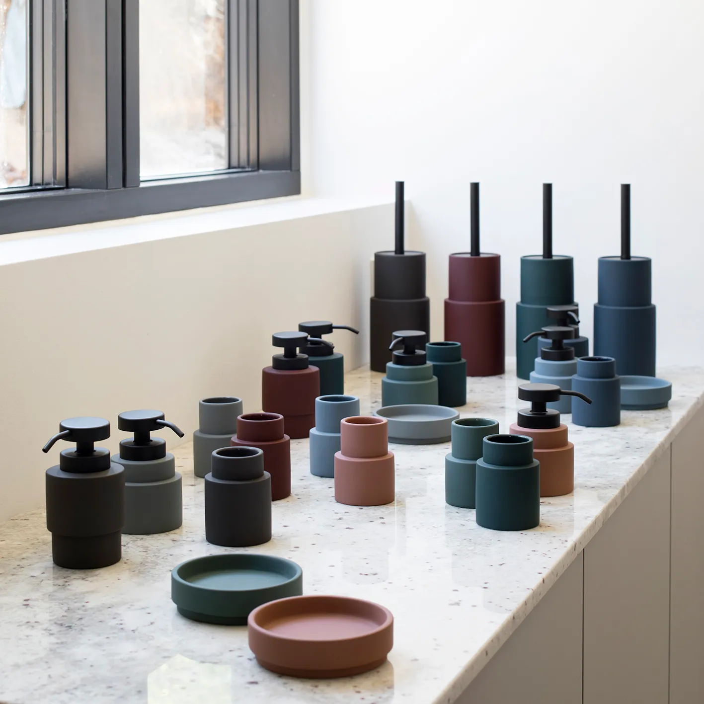 Uchwyt na szczoteczkę do zębów Shades model A, Light grey Mette Ditmer