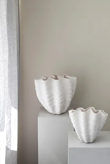 Wazon Shell - Duży, 30 cm, white - Mette Ditmer