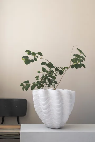 Wazon Shell - Duży, 30 cm, white - Mette Ditmer