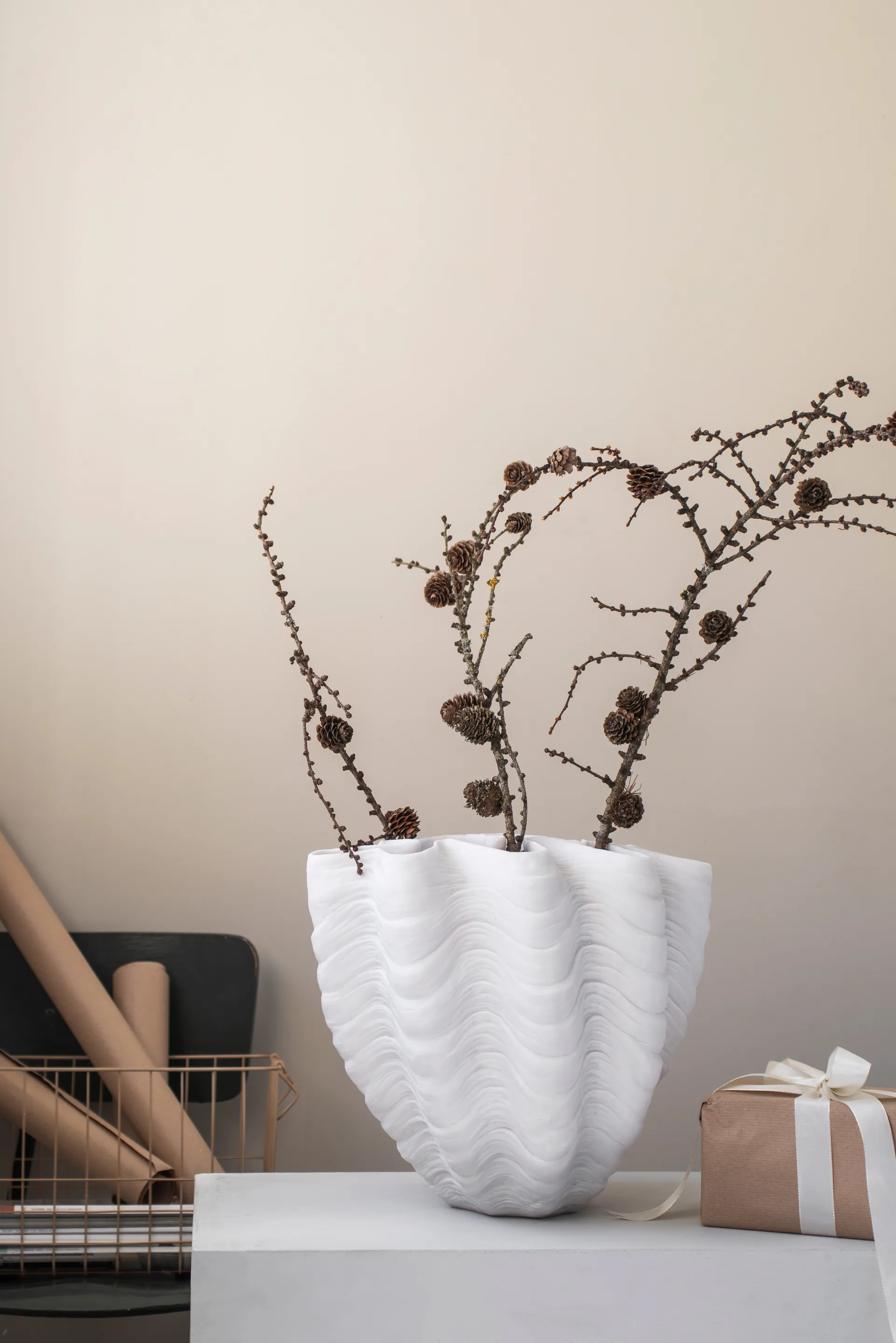 Wazon Shell, Duży, 30 cm Mette Ditmer