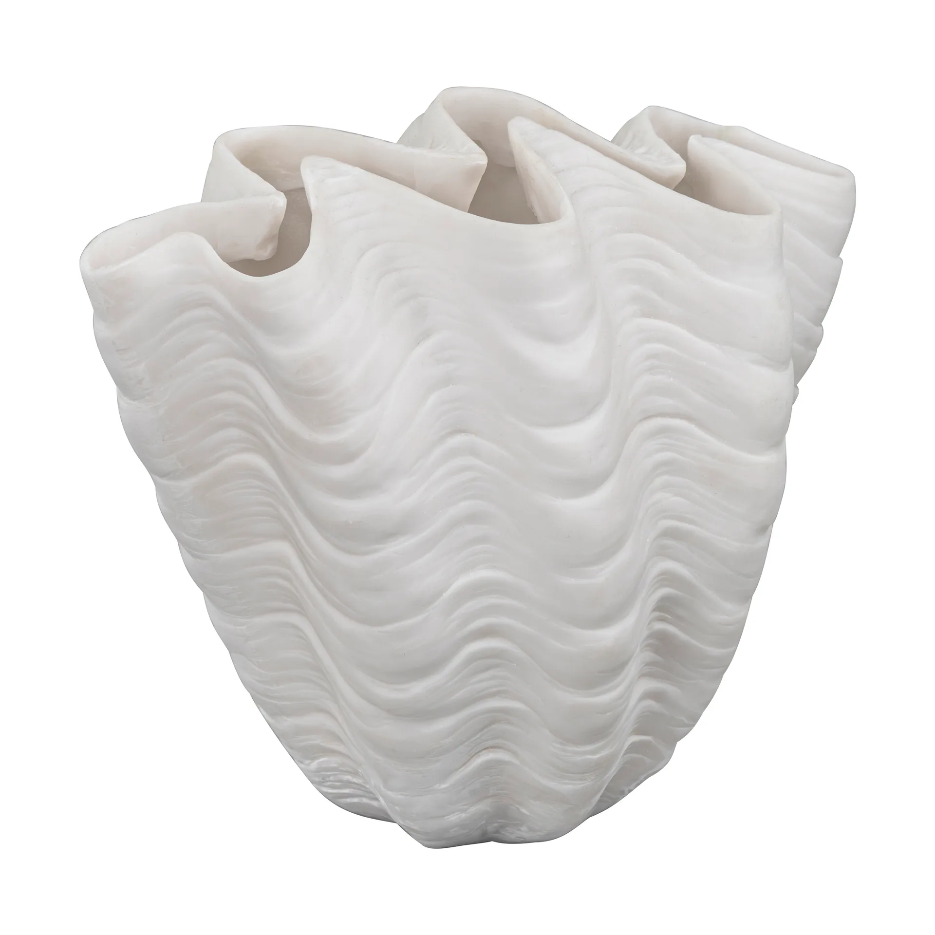 Wazon Shell, Mały, 22 cm, white Mette Ditmer