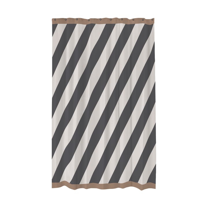 Zasłona prysznicowa diagonala 150x200 cm - Ciemnoszary - Mette Ditmer