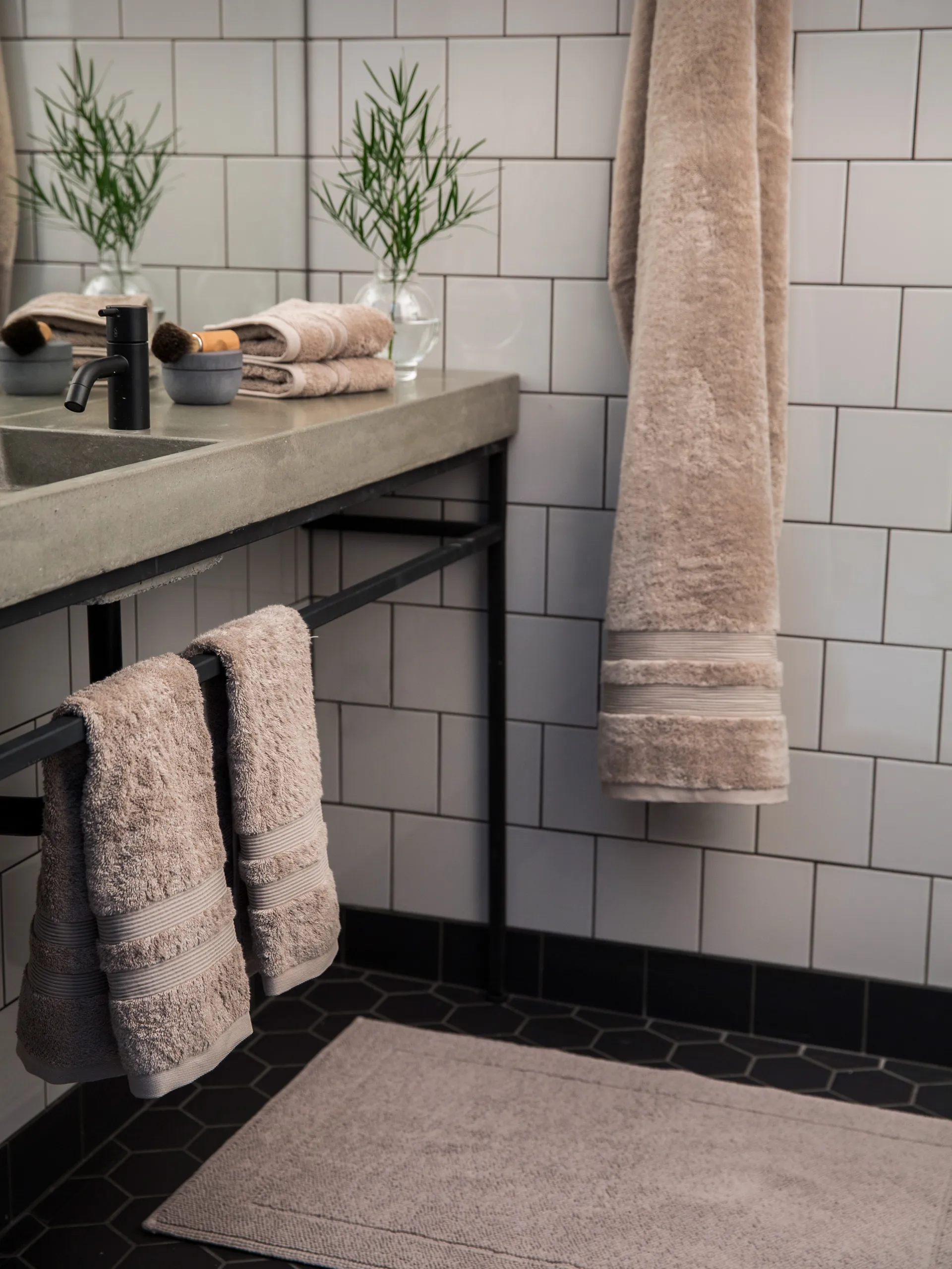 Dywan łazienkowy Portofino, Jasny brąz, 60x90 cm Mille Notti