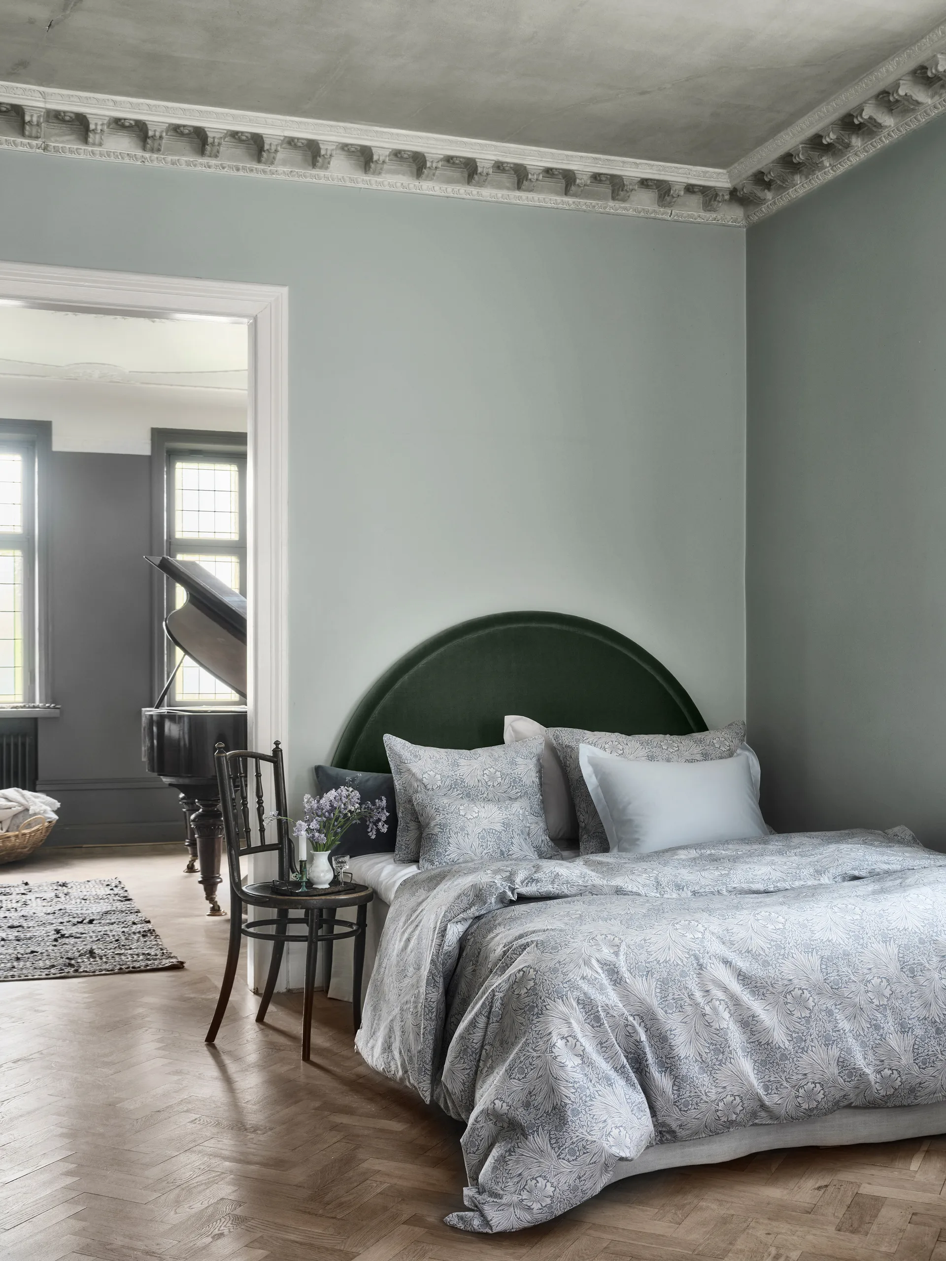 Morris & Co. Marigold Poszwa na kołdrę, Niebieska, 150x210 cm Mille Notti