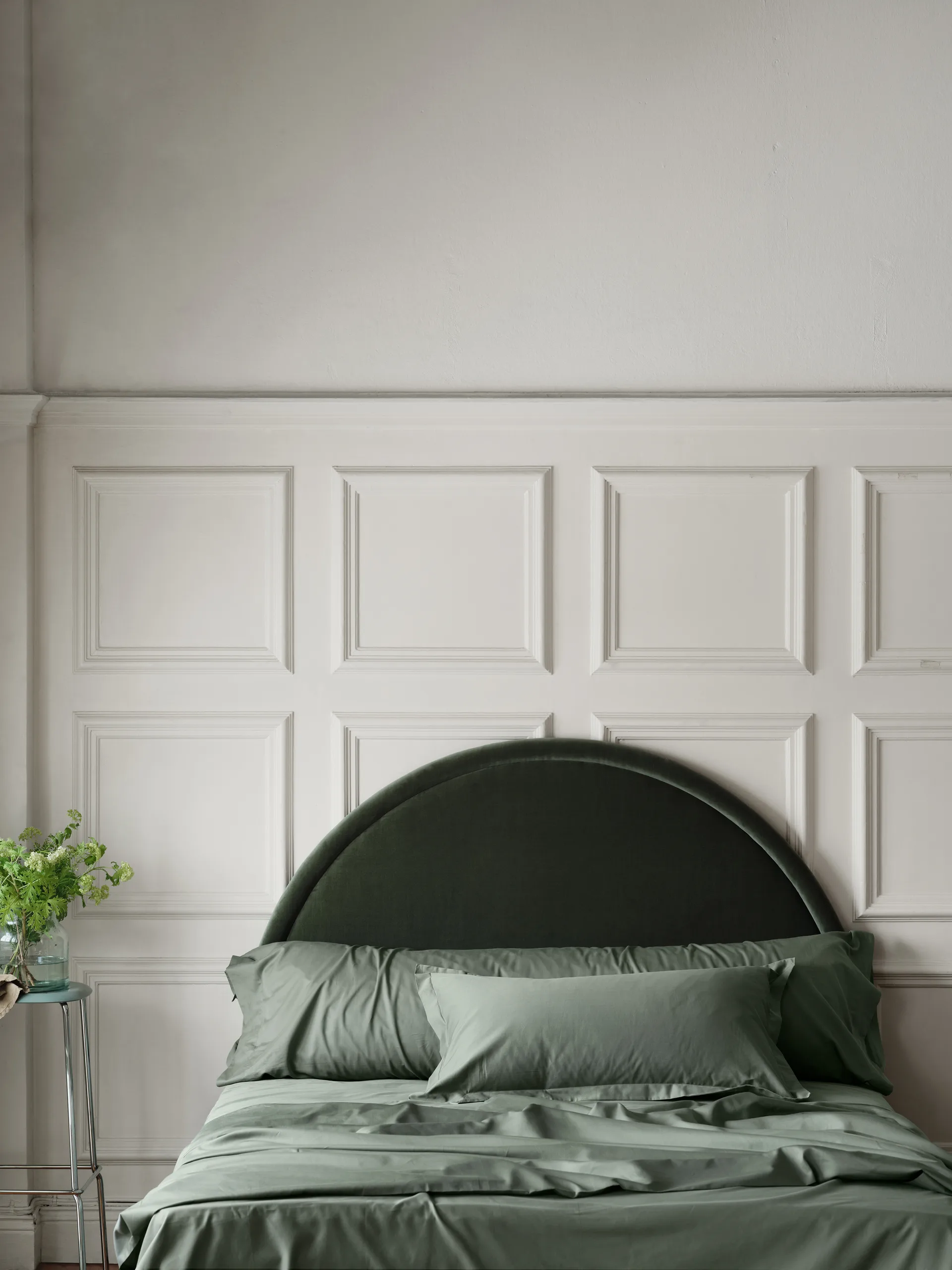 Poszewka na poduszkę Satina plain, Zielony, 50x90 cm Mille Notti