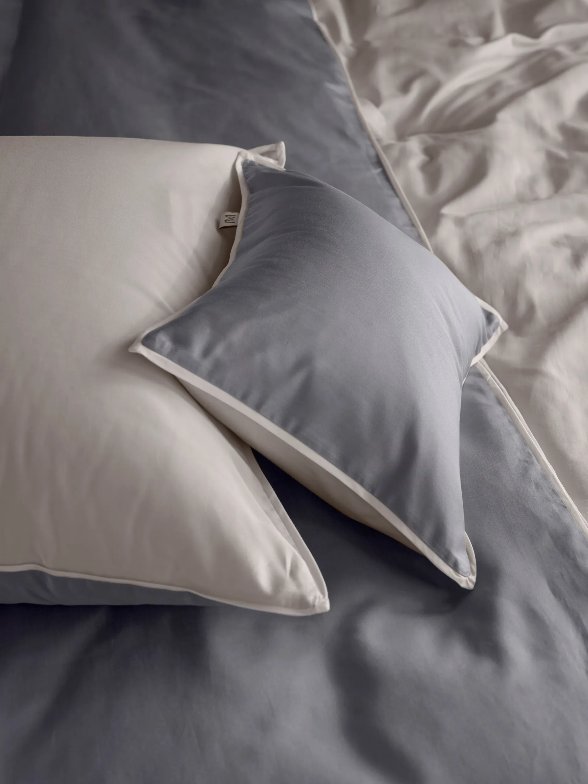 Poszwa na kołdrę Duetto, Szary, 150x210cm Mille Notti