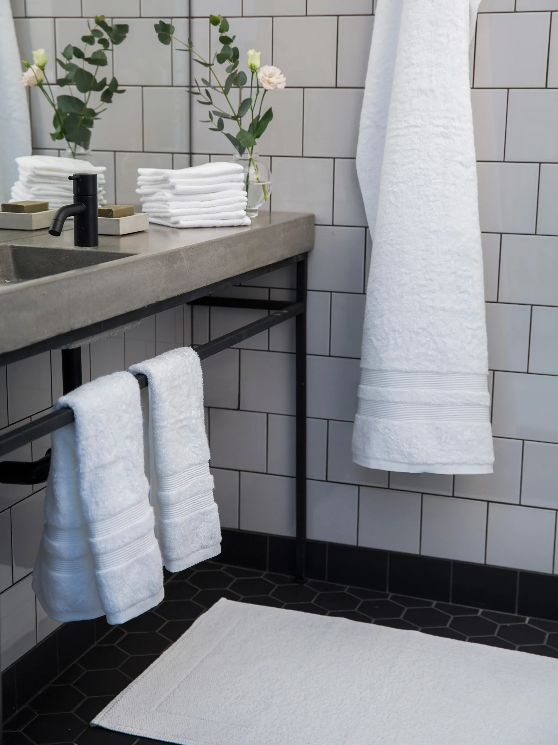 Ręcznik Fontana ECO, Biały, 70x140 cm Mille Notti