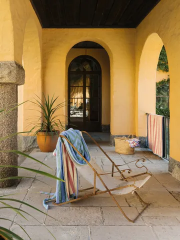 Ręcznik plażowy Positano 100x180 cm - Błękit - Mille Notti