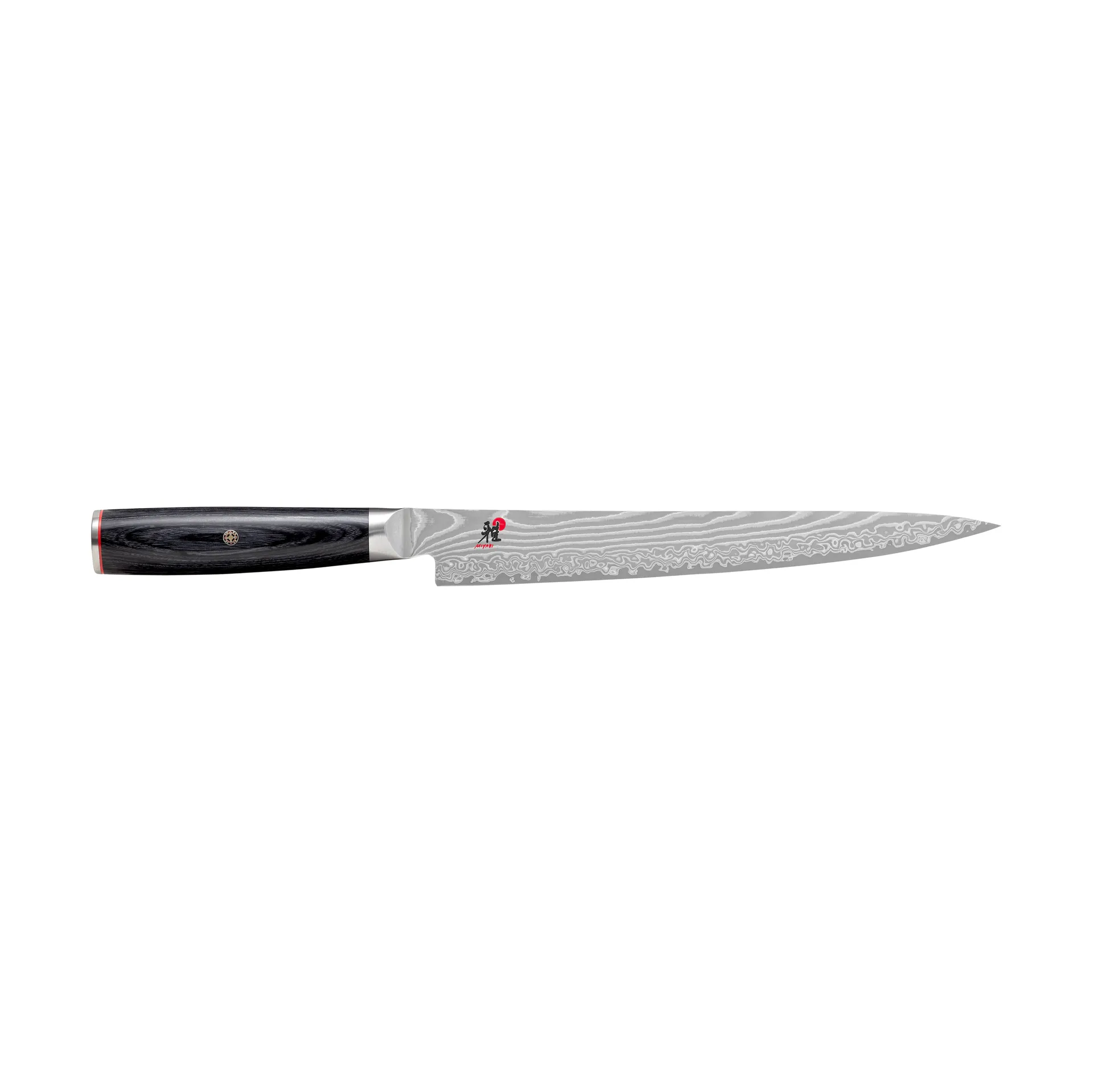 Nóż do filetowania Raw 5000FCD sujihiki, 24 cm, Damaskus-czarny Miyabi