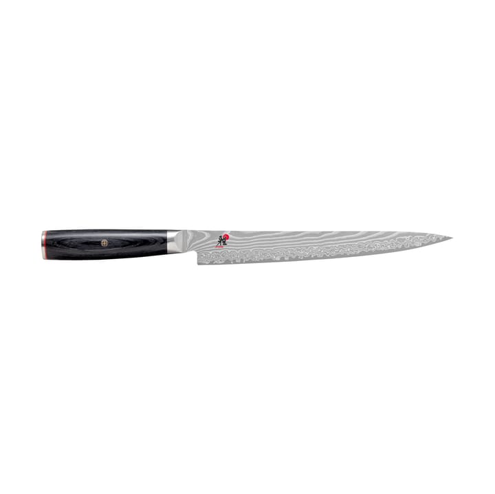 Nóż do filetowania Raw 5000FCD sujihiki, 24 cm - Damaskus-czarny - Miyabi