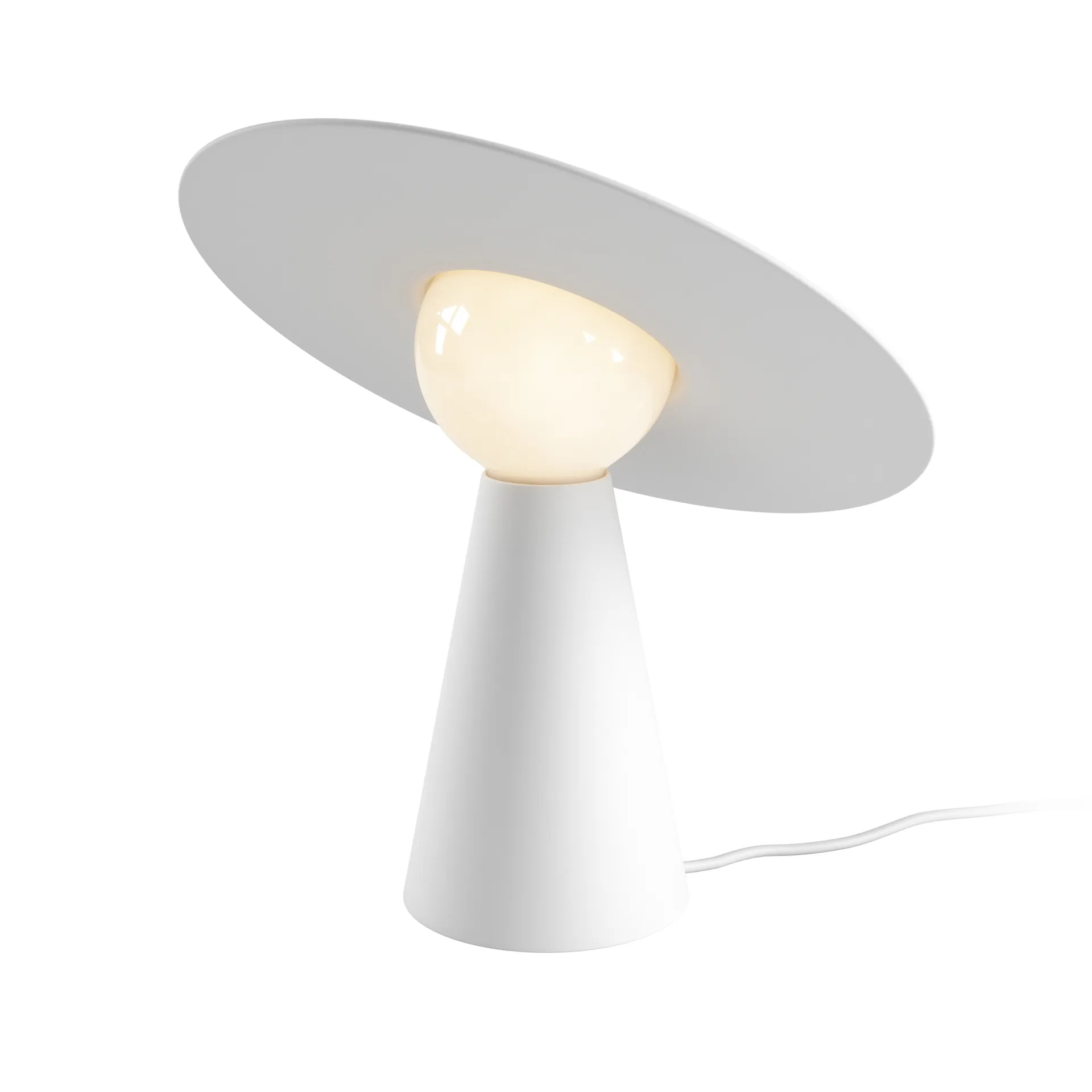 Ceramiczna lampa stołowa 33x37,1 cm, White MOEBE