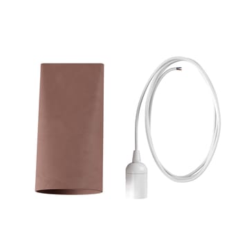 Ceramiczna lampa sufitowa 11,2x22 cm - Terra Cotta, Wood - MOEBE
