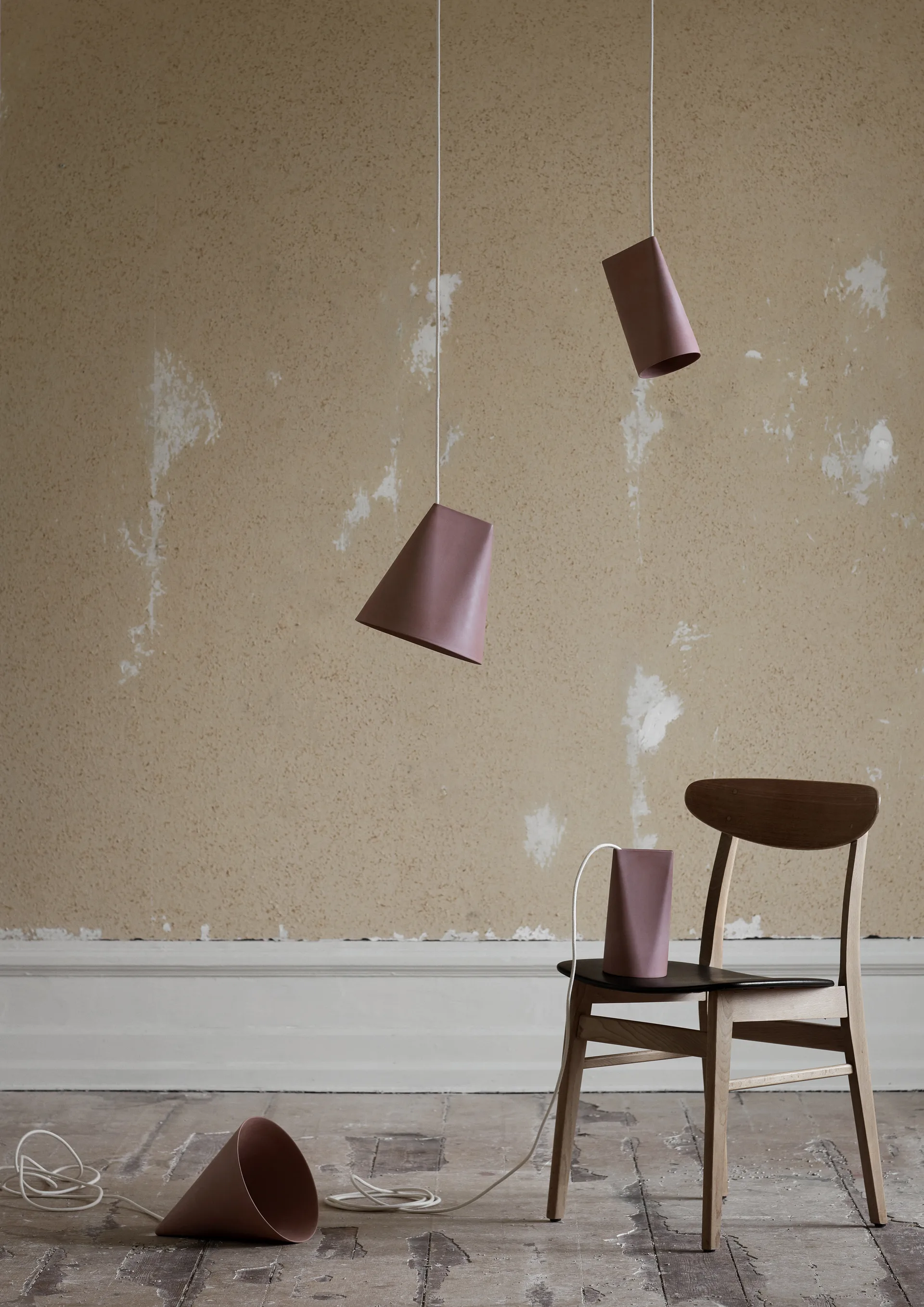 Ceramiczna lampa sufitowa 11,2x22 cm, Terra Cotta, Wood MOEBE