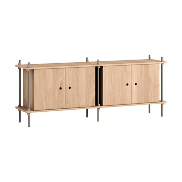 Komoda Shelving System - Dąb-warm grey, 163×65×35 cm, S.65.2.D - MOEBE