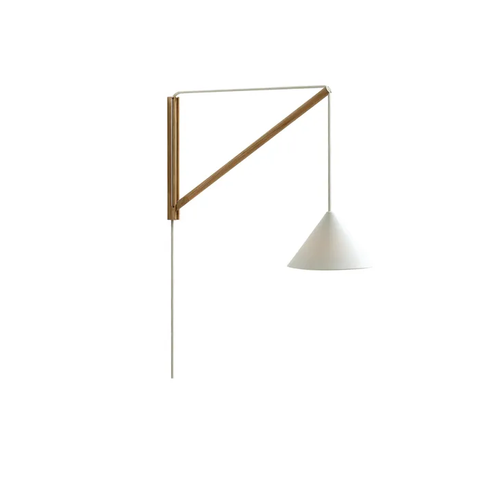 Lampa ścienna Suspended Wall Lamp - Dąb-biały - MOEBE