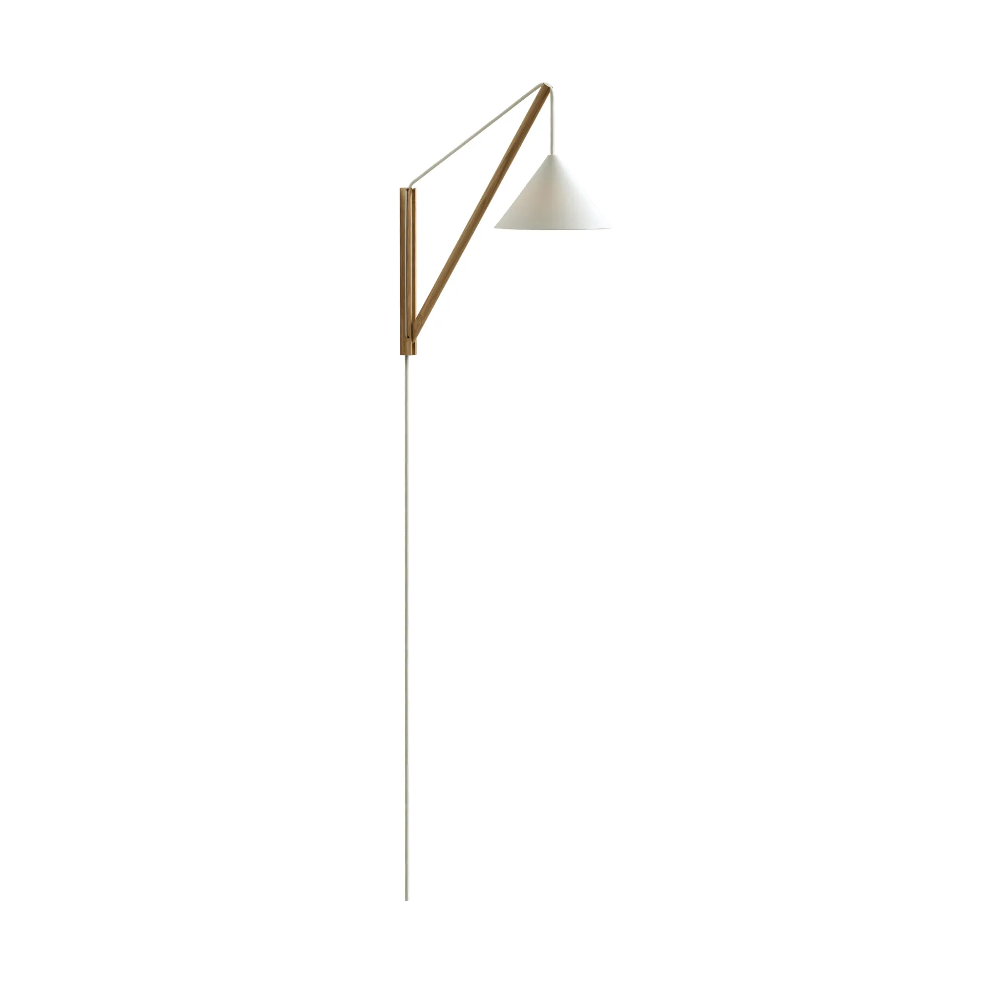 Lampa ścienna Suspended Wall Lamp, Dąb-biały MOEBE