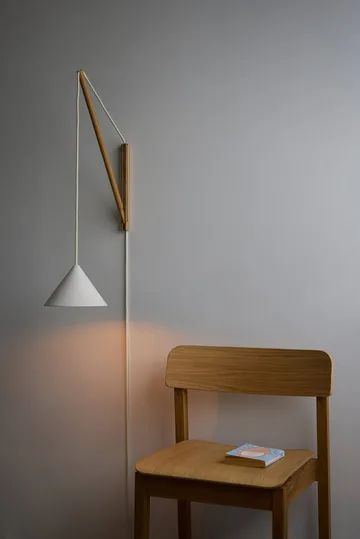 Lampa ścienna Suspended Wall Lamp - Dąb-biały - MOEBE