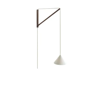 Lampa ścienna Suspended Wall Lamp - Dąb wędzony-biały - MOEBE