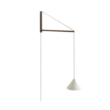 Lampa ścienna Suspended Wall Lamp - Dąb wędzony-biały - MOEBE