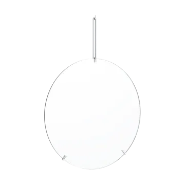 Lustro ścienne Moebe Ø50 cm - Stal nierdzewna - MOEBE