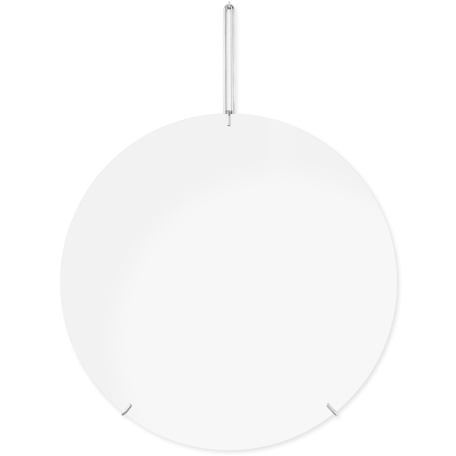 MOEBE Lustro ścienne Moebe Ø 70 cm chrom | Skandynawski Design | Lustra okrągłe | Biały