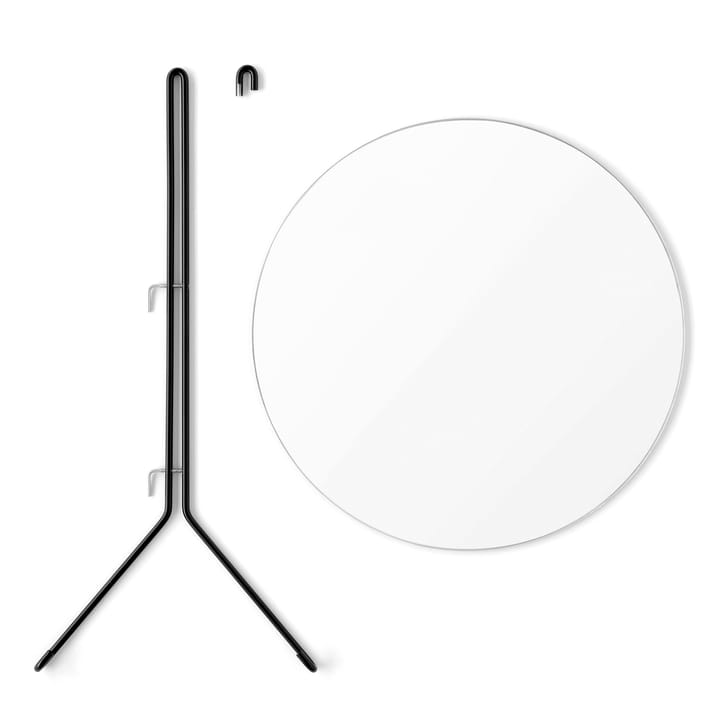 Lustro ścienne Moebe Ø 70 cm, Czarny MOEBE