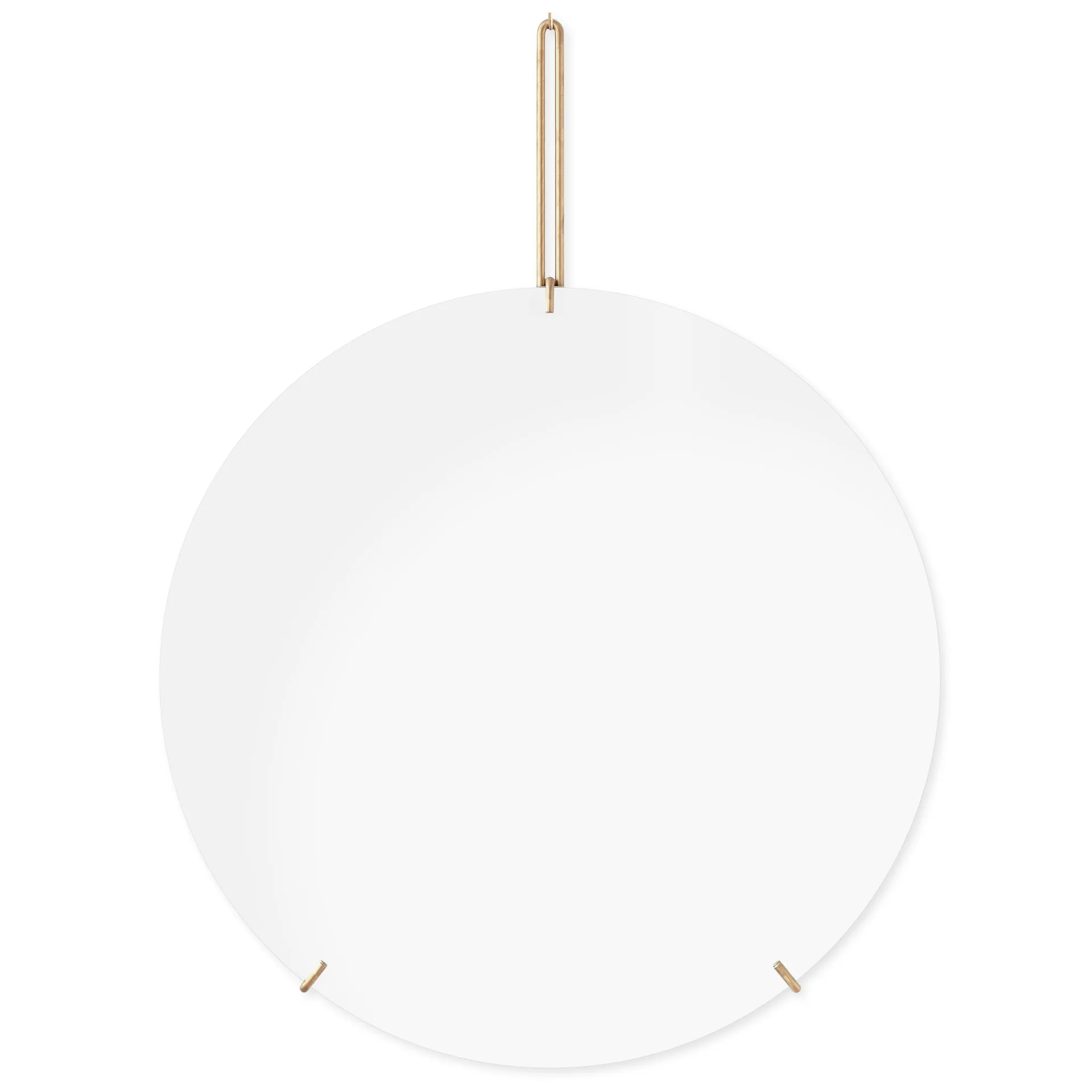 Lustro ścienne Moebe Ø 70 cm, mosiądz MOEBE