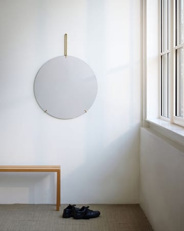 Lustro ścienne Moebe Ø70 cm - Stal nierdzewna - MOEBE