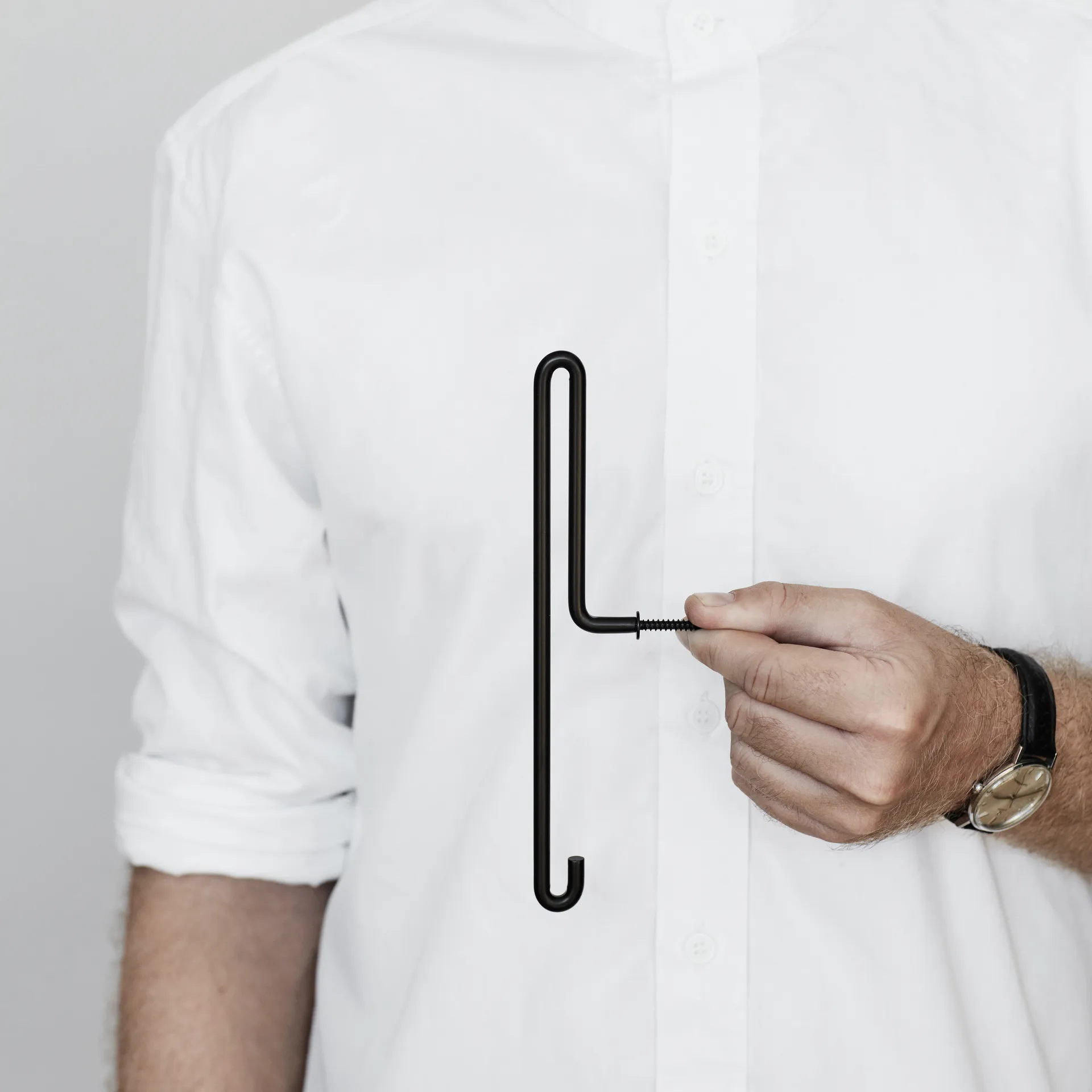 Moebe Hak ścienny duży, Czarny MOEBE