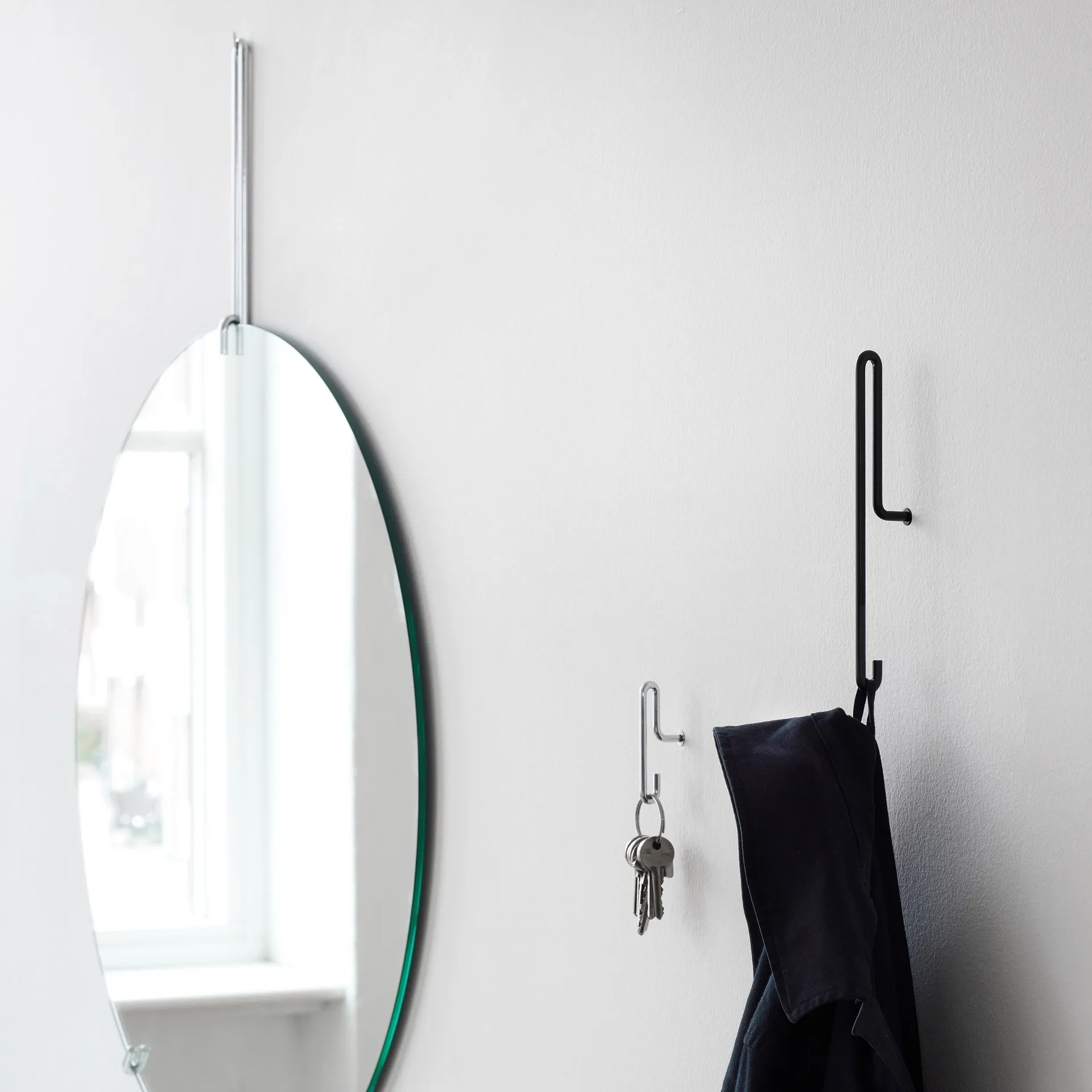 Moebe Hak ścienny duży, Czarny MOEBE