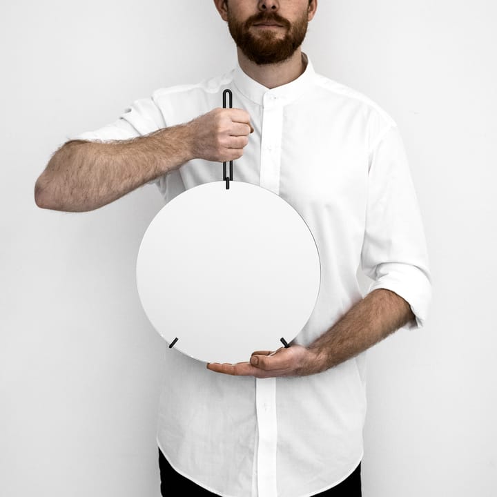 Moebe Lustro ścienne Ø 30 cm, Czarny MOEBE