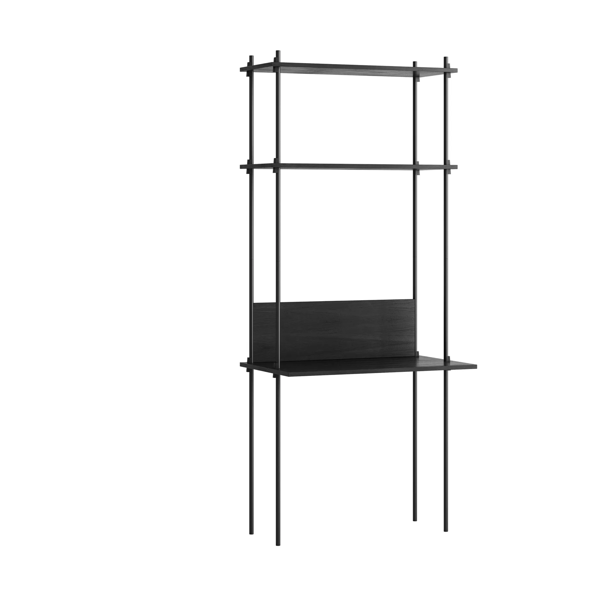 Moebe shelving system s.200.1.D, Czarny MOEBE