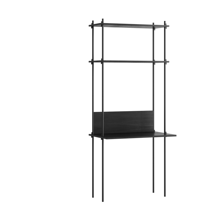 Moebe shelving system s.200.1.D, Czarny MOEBE
