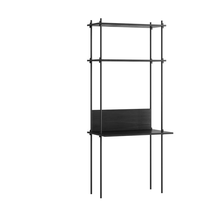 Moebe shelving system s.200.1.D - Czarny - MOEBE