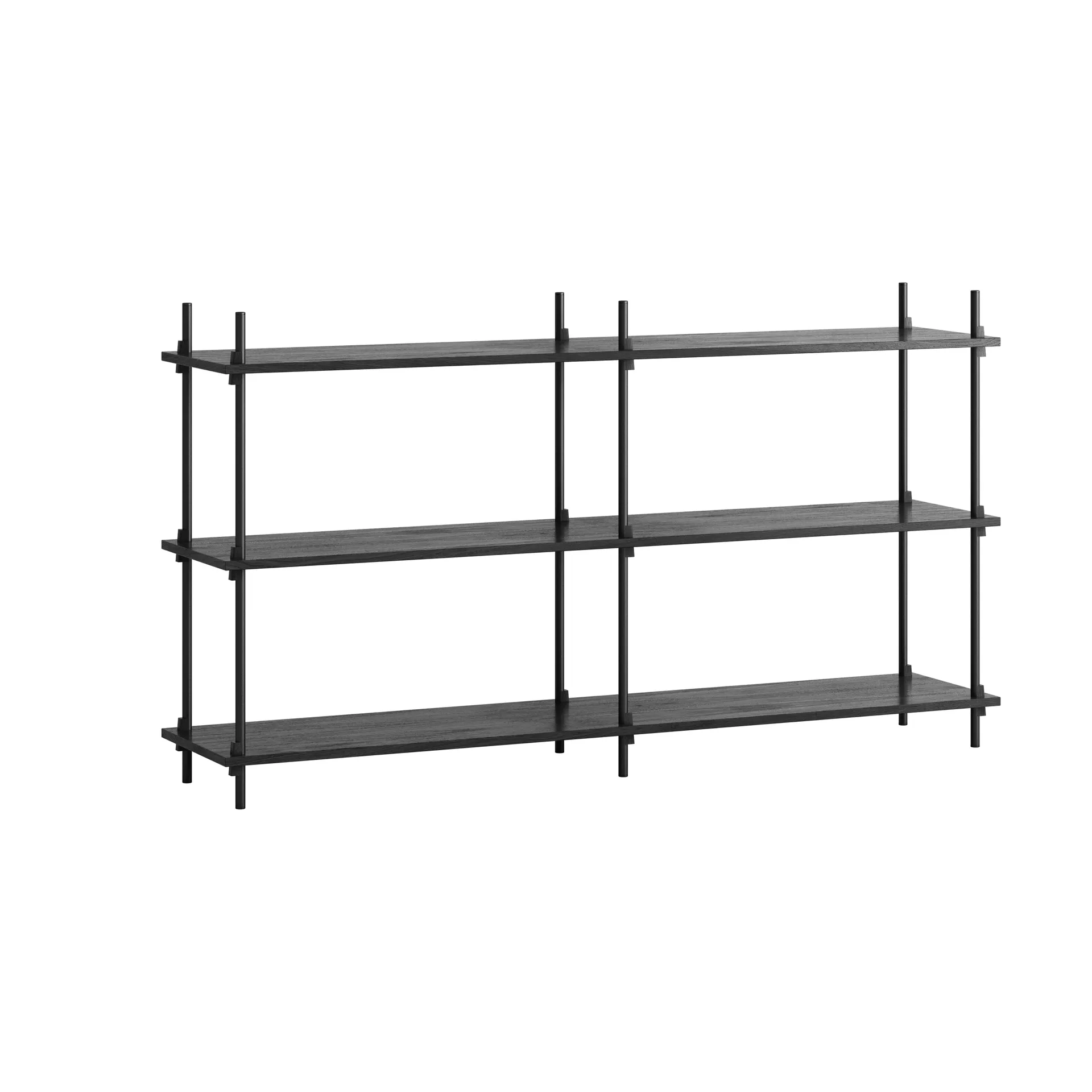Moebe shelving system s.85.2.B, Czarny MOEBE