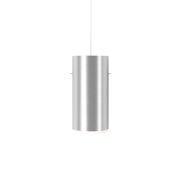 Moebe Tube lampa wisząca large Ø14 cm - Szczotkowane aluminium - MOEBE