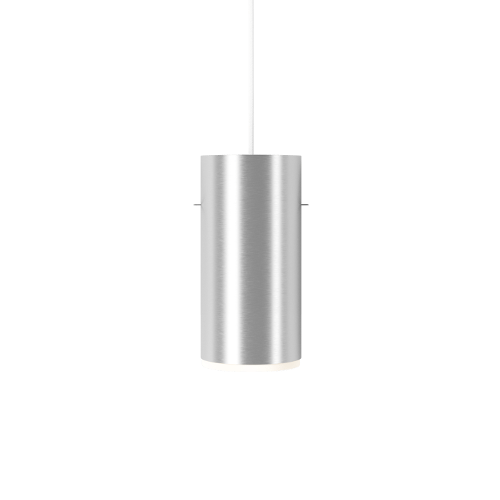 Moebe Tube lampa wisząca large Ø14 cm - Szczotkowane aluminium - MOEBE