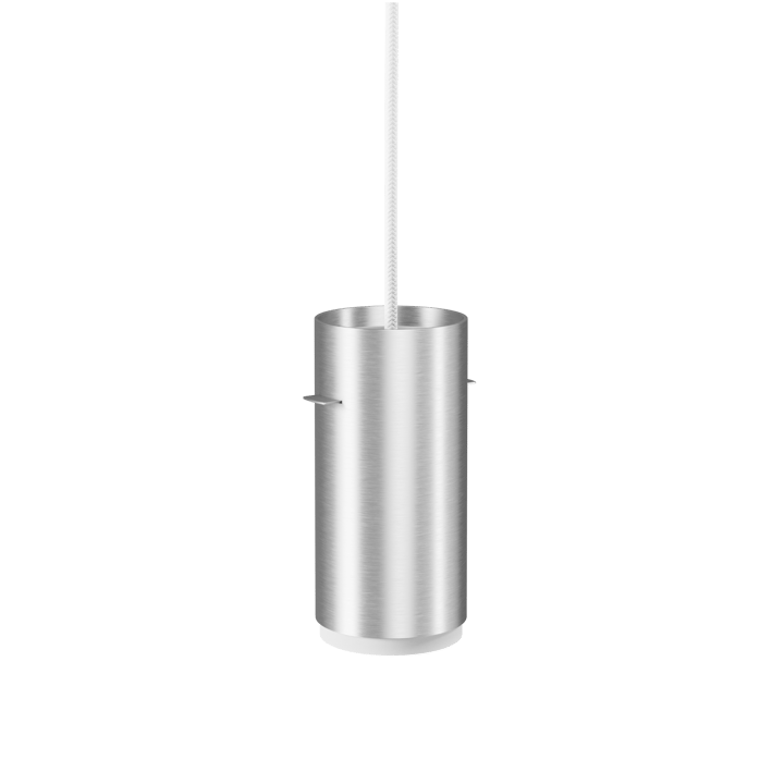 Moebe Tube lampa wisząca small Ø8 cm, Szczotkowane aluminium MOEBE