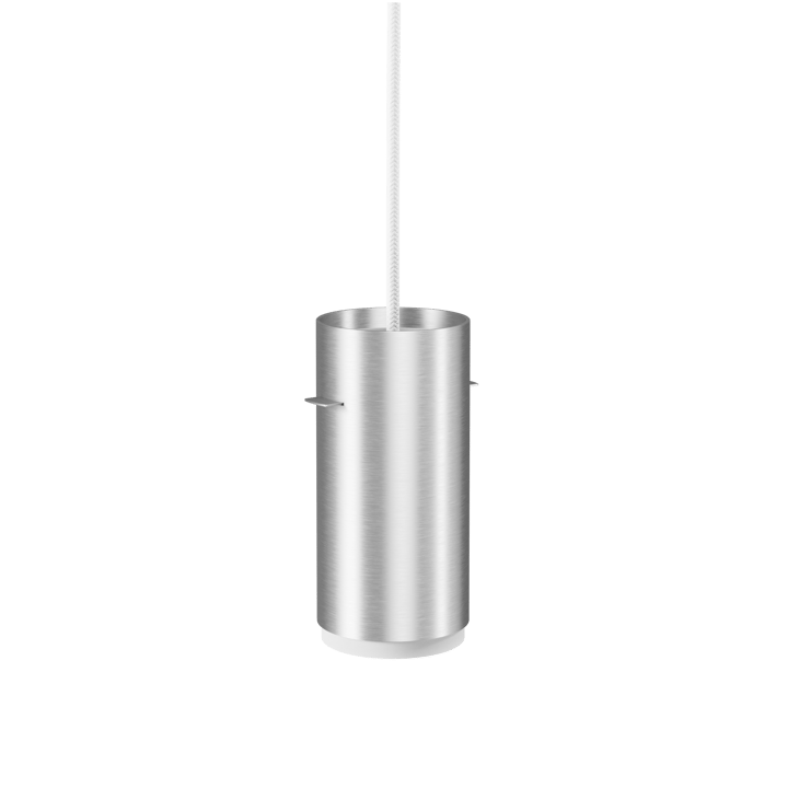 Moebe Tube lampa wisząca small Ø8 cm - Szczotkowane aluminium - MOEBE